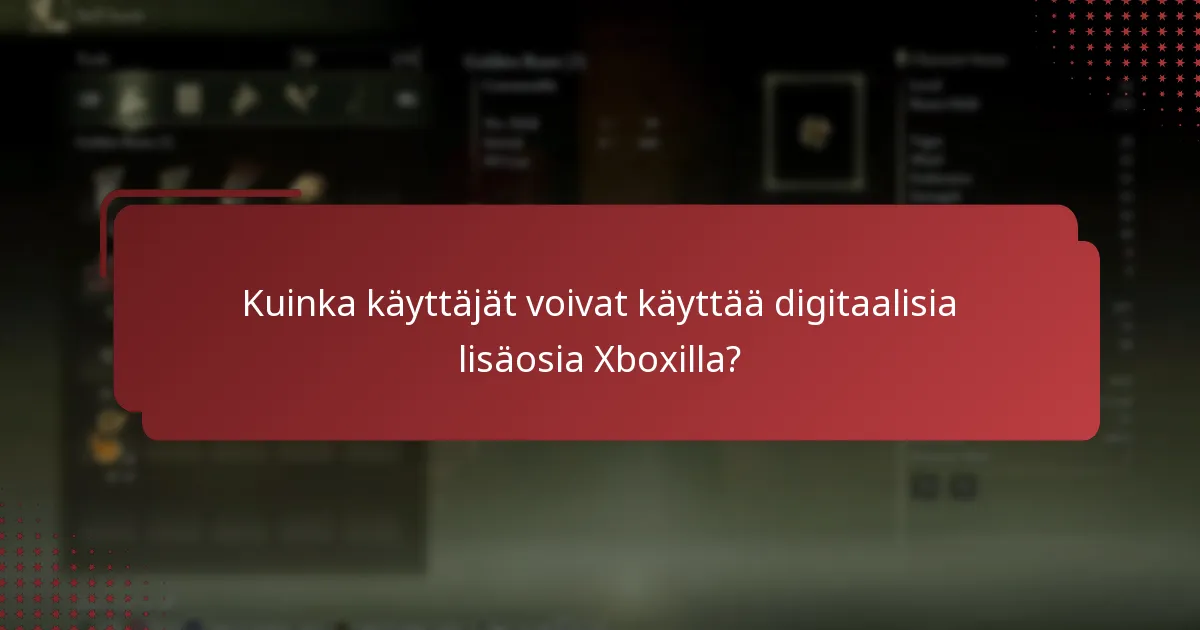 Mitkä digitaaliset lisäosat ovat saatavilla Elden Ringille Xboxilla?